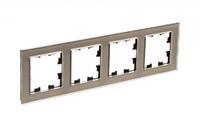 Рамка 4-м AtlasDesign Nature стекло шампань SE ATN320504 - УПС инжиниринг