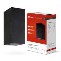 Светильник НБУ CUBE-2хGU10-BL IP65 уличный настен. двусторон. под лампу 2хGU10 алюм. черн. IN HOME 4690612044743 - УПС инжиниринг