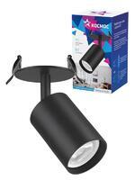 Светильник светодиодный FixtGU10_001Black GU10 встраив. поворотн. черн. КОСМОС KFixtGU10_001Black - УПС инжиниринг