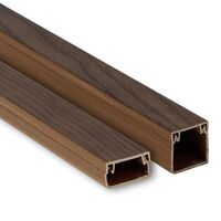 Кабель-канал 15х10 L2000 пластик Plast темн. дер. EKF kk-15-10d - УПС инжиниринг