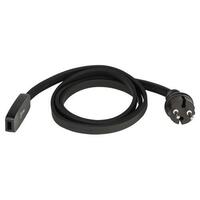 Набор для подключения ERABL-SET Белт-лайт (шнур питания с вилкой+ коннектор на 2 жил.) черн. Эра Б0049180 - УПС инжиниринг