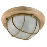 Светильник НББ 03-60-014 "Терма 1302" 1х60Вт E27 IP65 кругл. малый матов./корпус с решеткой дерево липа (инд. упак.) Элетех 1005501031 - УПС инжиниринг