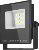 Прожектор светодиодный 90 844 OFL-03-20-6.5K-BL-IP65-LED 20Вт IP65 6500К 1600лм черн. ОНЛАЙТ 90844 - УПС инжиниринг