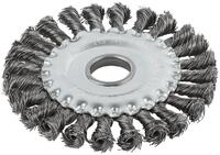 Корщетка дисковая прямая d посадочный 22.2мм стальная витая проволока 125мм КУРС 39030 - УПС инжиниринг