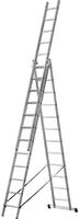 Лестница трехсекционная 3х12 H=343/594/841см 17.83кг усиленная алюм. FIT 65438 - УПС инжиниринг