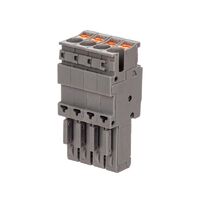 Штекер зажим push-in 4 точки подкл. 2.5кв.мм сер. DKC VPR-P-2.5-4 - УПС инжиниринг