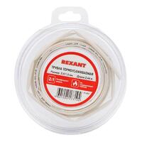 Трубка термоусадочная ТУТ нг 3.0/1.5 бел. ролик 2.44м Rexant 29-0001 - УПС инжиниринг