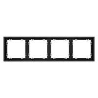 Рамка 4-м S70 пластик. черн. матов. Voltum VLS100408 - УПС инжиниринг