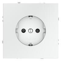 Розетка 1-м СП S70 16А с заземл. защ. шторки механизм бел. матов. Voltum VLS040202 - УПС инжиниринг