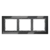 Рамка 3-м S70 стеклян. графит Voltum VLS110307 - УПС инжиниринг