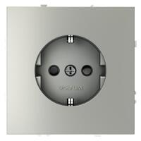 Розетка 1-м СП S70 16А с заземл. защ. шторки механизм сталь Voltum VLS040205 - УПС инжиниринг