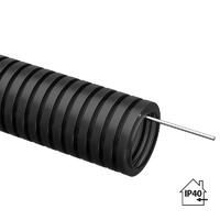 Труба гофрированная ПНД d20мм с протяжкой черн. (уп.75м) TOKOV ELECTRIC TKE-PND20-BL-75 - УПС инжиниринг