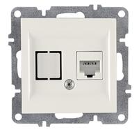 Розетка компьютерная LAVIN/KAREN RJ45 кат.6 механизм бел. ARVIA 50 01 1000 247 - УПС инжиниринг