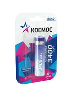 Аккумулятор Li-ion 18650 3400мА.ч с защитой (блист.1шт) Космос KOC18650Li-ion34PBL1 - УПС инжиниринг