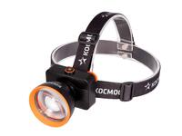 Фонарь налобный аккум. 15Вт Laser LED/ 3000мА.ч ABS пластик линза Френеля КОСМОС (KOC533Lit) - УПС инжиниринг