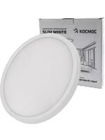 Светильник светодиодный SLIM WHITE 38Вт 6500К IP40 2700лм 230В 400х25мм КОСМОС KSlim38w_W6500K - УПС инжиниринг