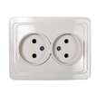 Розетка 2-м СП Classico 2102 16А IP20 бел. ASD / IN HOME 4680005959914 - УПС инжиниринг