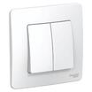 Выключатель 2-кл. СП Blanca 10А IP20 (сх. 5) 250В бел. SE BLNVS010501 - УПС инжиниринг