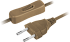 Шнур 61 721 NPS-FS-170-2х0.5-BR 1.7м с выкл. корич. Navigator 61721 - УПС инжиниринг