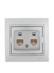 Розетка компьютерная 2-м СП Mira RJ45 сер. метал. LEZARD 701-1010-141 - УПС инжиниринг