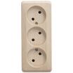 Розетка 3-м ОП Этюд 16А IP20 250В без заземл. без защ. шторок сосна SE PA16-009D - УПС инжиниринг
