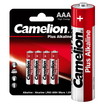Элемент питания алкалиновый AAA/LR03 1.5В Plus Alkaline LR03-BP4 BL-4 (блист.4шт) Camelion 7369 - УПС инжиниринг