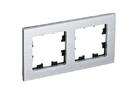 Рамка 2-м AtlasDesign Nature метал. серебр. SE ATN312102 - УПС инжиниринг