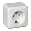 Розетка 1-м ОП Этюд 16А IP20 250В с заземл. защ. шторки бел. SE PA16-004B - УПС инжиниринг