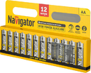 Элемент питания алкалиновый AA/LR6 94 782 NBT-NE-LR6-BP12 (блист.12шт) Navigator 94782 - УПС инжиниринг