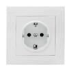 Розетка 1-м СП Валенсия 16А IP20 с заземл. защ. шторки бел. PROxima EKF EWR16-028-10 - УПС инжиниринг