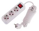 Удлинитель 3х5м с заземл. 16А IP20 Lila с выкл. LEZARD 720-0305-302 - УПС инжиниринг