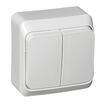 Выключатель 2-кл. ОП Этюд 10А IP20 бел. SE BA10-002B - УПС инжиниринг