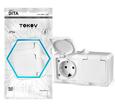 Розетка 2-м ОП Dita 16А IP54 250В с заземл. с крышкой бел. TOKOV ELECTRIC TKL-DT-R2Z-C01-IP54 - УПС инжиниринг