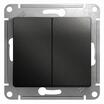 Выключатель 2-кл. СП Glossa 10А IP20 (сх. 5) 10AX механизм антрацит SE GSL000751 - УПС инжиниринг