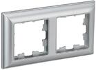 Рамка 2-м BRITE РУ-2-Бр алюм./алюм. IEK BR-M22-12-K47 - УПС инжиниринг