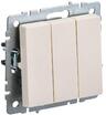 Выключатель 3-кл. СП BRITE ВС10-3-0-БрКр 10А механизм беж. IEK BR-V30-0-10-K10 - УПС инжиниринг