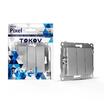 Выключатель 3-кл. СП Pixel 10А IP20 механизм алюм. TOKOV ELECTRIC TKE-PX-V3-C03 - УПС инжиниринг
