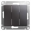 Выключатель 3-кл. СП Glossa 10А IP20 (сх. 3) 10AX механизм графит SE GSL001331 - УПС инжиниринг