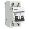 Выключатель автоматический модульный 2п C 50А 4.5кА ВА 47-29 Basic EKF mcb4729-2-50C - УПС инжиниринг
