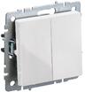 Выключатель 2-кл. СП BRITE ВС10-2-0-БрБ 10А механизм бел. IEK BR-V20-0-10-K01 - УПС инжиниринг