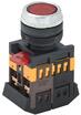 Кнопка ABLFS-22 d22мм 1з+1р 240В неон кр. IEK BBT30-ABLFS-K04 - УПС инжиниринг
