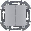 Выключатель 2-кл. Inspiria 10А IP20 250В 10AX механизм алюм. Leg 673622 - УПС инжиниринг