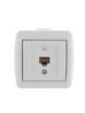 Розетка компьютерная 1-м ОП Nata RJ45 бел. LEZARD 710-0200-139 - УПС инжиниринг