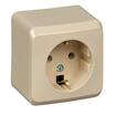 Розетка 1-м ОП Этюд 16А IP20 250В с заземл. без защ. шторок крем. SE PA16-003K - УПС инжиниринг