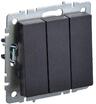 Выключатель 3-кл. СП BRITE ВС10-3-0-БрЧ 10А механизм черн. IEK BR-V30-0-10-K02 - УПС инжиниринг