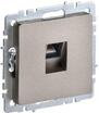 Розетка компьютерная СП RJ45 кат.5E BRITE РК10-БрШ механизм шампань IEK BR-K10-1-K37 - УПС инжиниринг