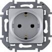 Розетка 1-м СП Inspiria 16А IP20 250В 2P+E немецк. стандарт механизм алюм. Leg 673722 - УПС инжиниринг
