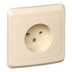 Розетка 1-м СП Этюд 16А IP20 250В без заземл. без защ. шторок крем. SE PC16-001K - УПС инжиниринг