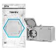 Розетка 2-м ОП Dita 16А IP54 250В с заземл. с крышкой сер. TOKOV ELECTRIC TKL-DT-R2Z-C06-IP54 - УПС инжиниринг