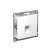 Розетка компьютерная 1-м AtlasDesign RJ45 кат.5E механизм бел. SE ATN000183 - УПС инжиниринг